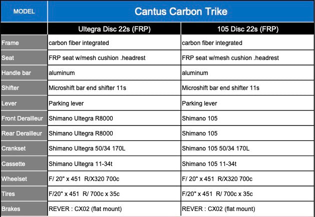Cantus Carbon Fiber Trike